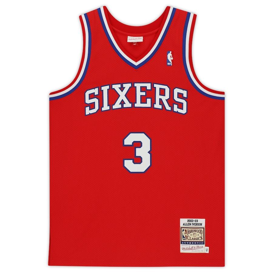 Allen Iverson Signed 76ers Mitchell & Ness Jersey (Fanatics) at PristineAuction.com Allen Iverson Signed 76ers Mitchell & Ness Jersey (Fanatics) at PristineAuction.com