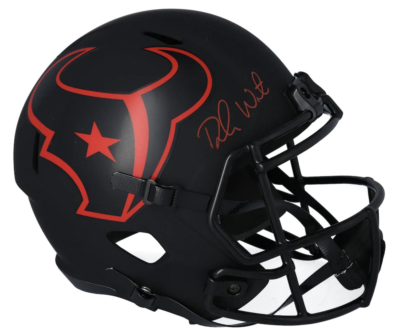 Deshaun Watson Signed Texans Full-Size Eclipse Alternate Speed Helmet (Fanatics) at PristineAuction.com Deshaun Watson Signed Texans Full-Size Eclipse Alternate Speed Helmet (Fanatics) at PristineAuction.com