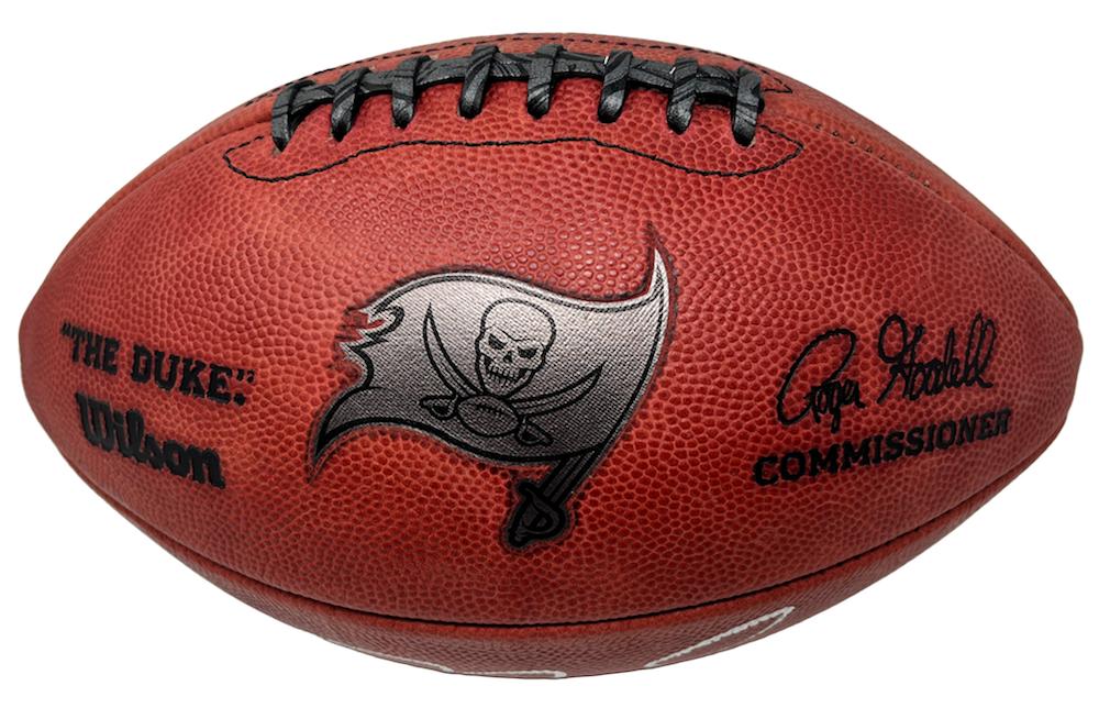 Tom Brady Signed LE Metallic Buccaneers Logo Football Inscribed "Let's Go" (Fanatics) at PristineAuction.com Tom Brady Signed LE Metallic Buccaneers Logo Football Inscribed "Let's Go" (Fanatics) at PristineAuction.com