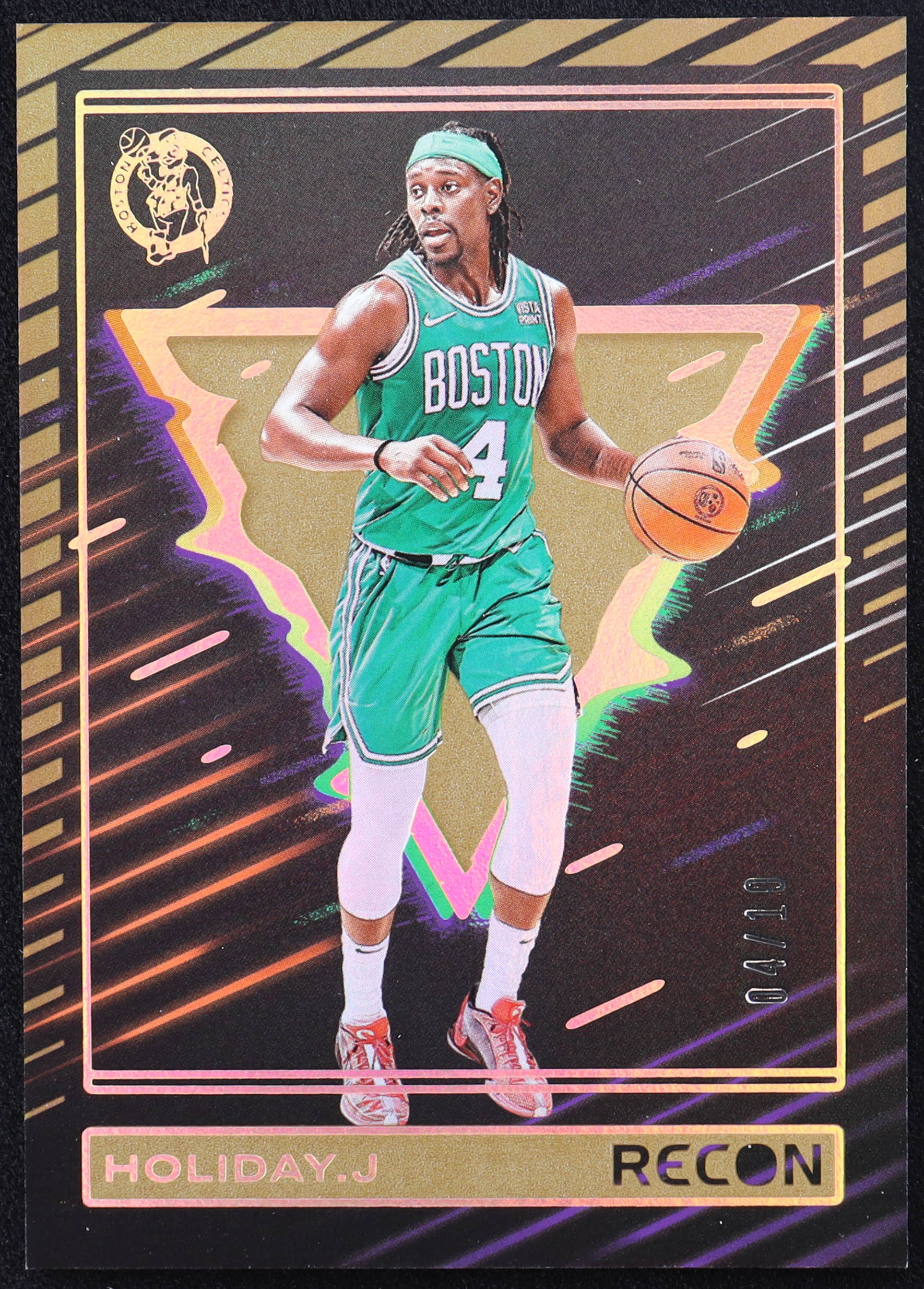 Jrue Holiday 2023-24 Panini Recon Gold #74 #04/10 at PristineAuction.com Jrue Holiday 2023-24 Panini Recon Gold #74 #04/10 at PristineAuction.com