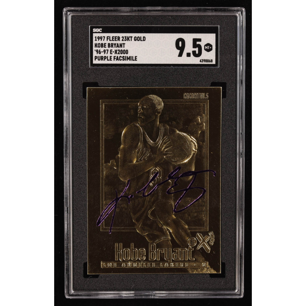 Kobe Bryant 1996-97 Skybox E-X2000 23K Gold RC (SGC 9.5) at PristineAuction.com