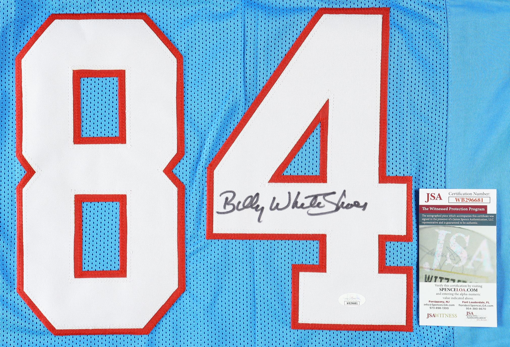 Billy "White Shoes" Johnson Signed Jersey (JSA) at PristineAuction.com Billy "White Shoes" Johnson Signed Jersey (JSA) at PristineAuction.com
