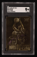 Kobe Bryant 1996-97 Fleer Purple Signature 23Kt Gold RC (SGC 9) at PristineAuction.com