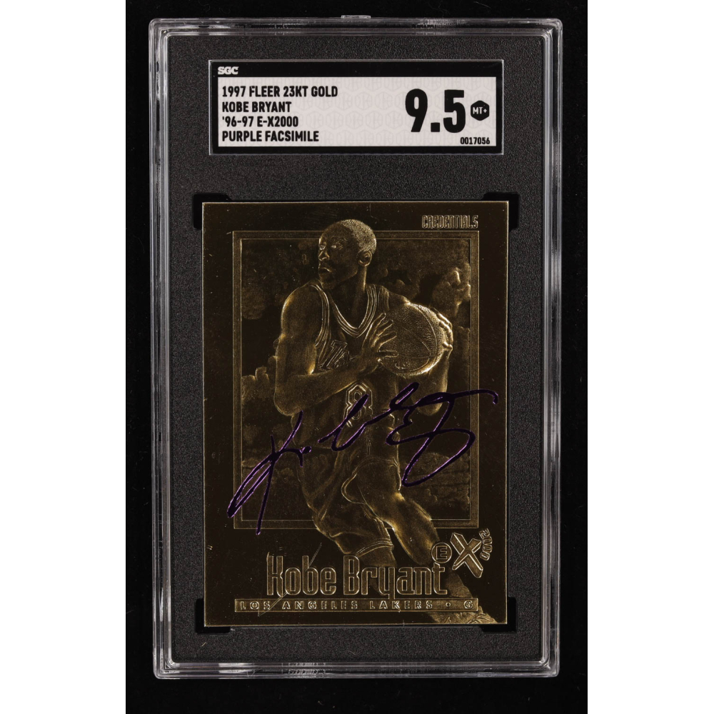 Kobe Bryant 1996-97 Skybox E-X2000 23K Gold RC (SGC 9.5) at PristineAuction.com Kobe Bryant 1996-97 Skybox E-X2000 23K Gold RC (SGC 9.5) at PristineAuction.com