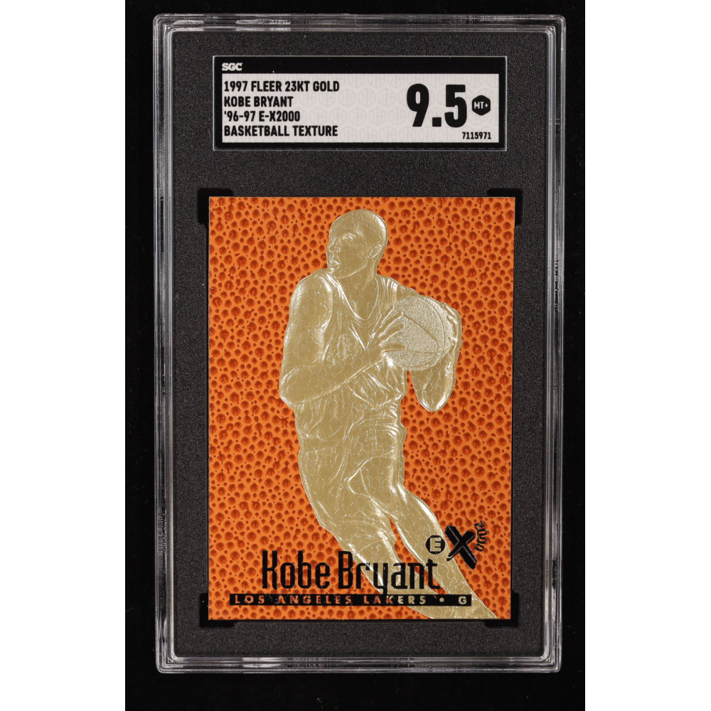 Kobe Bryant 1996-97 Feel The Game E-X2000 23K Gold Card RC (SGC 9.5) at PristineAuction.com