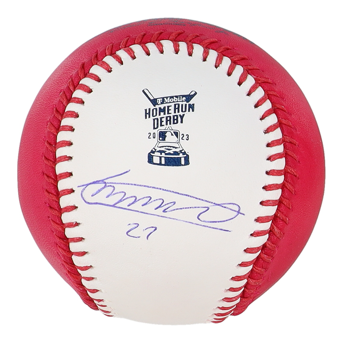 Vladimir Guerrero Jr. Signed 2023 Home Run Derby OML Baseball (Beckett & Guerrero Jr.) at PristineAuction.com Vladimir Guerrero Jr. Signed 2023 Home Run Derby OML Baseball (Beckett & Guerrero Jr.) at PristineAuction.com