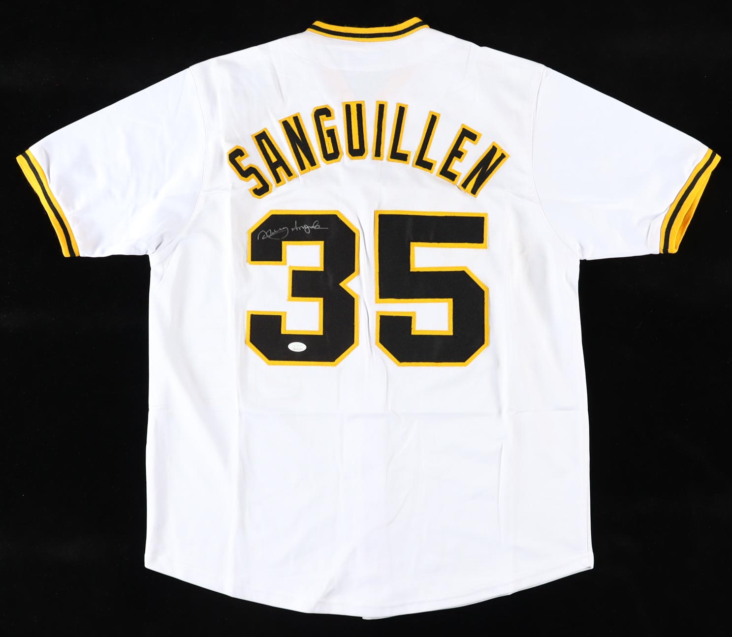 Manny Sanguillen Signed Jersey (JSA) at PristineAuction.com Manny Sanguillen Signed Jersey (JSA) at PristineAuction.com