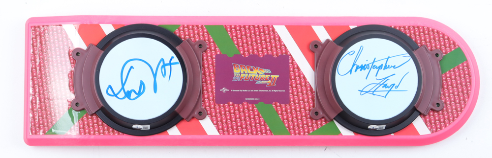 Michael J. Fox & Christopher Lloyd Signed "Back To The Future Part II" Full-Size Hover Board (Beckett) at PristineAuction.com Michael J. Fox & Christopher Lloyd Signed "Back To The Future Part II" Full-Size Hover Board (Beckett) at PristineAuction.com