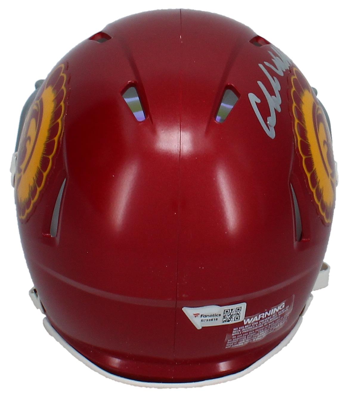 Caleb Williams Signed USC Trojans Speed Mini Helmet with Custom Visor (Fanatics) at PristineAuction.com Caleb Williams Signed USC Trojans Speed Mini Helmet with Custom Visor (Fanatics) at PristineAuction.com
