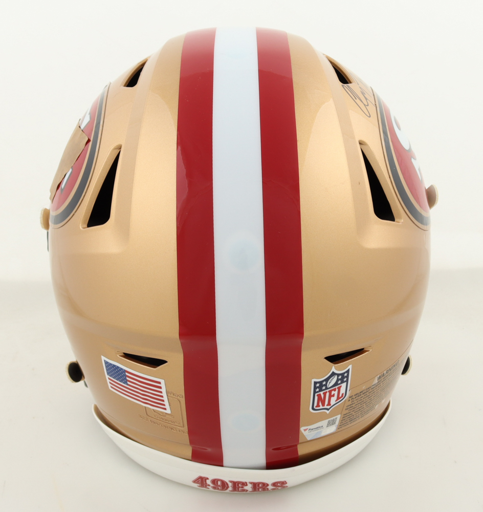 Christian McCaffrey Signed 49ers Full-Size Authentic On-Field Speed-Flex Helmet Inscribed "23 OPOY" (Fanatics) at PristineAuction.com Christian McCaffrey Signed 49ers Full-Size Authentic On-Field Speed-Flex Helmet Inscribed "23 OPOY" (Fanatics) at PristineAuction.com
