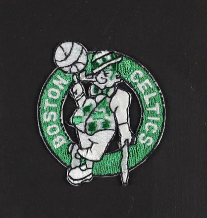 Larry Bird Signed Celtics Vintage Adidas Jersey Custom Framed Display with Pair of Team Logo Patches & Original 1986 Championship Pin (Beckett) at PristineAuction.com Larry Bird Signed Celtics Vintage Adidas Jersey Custom Framed Display with Pair of Team Logo Patches & Original 1986 Championship Pin (Beckett) at PristineAuction.com