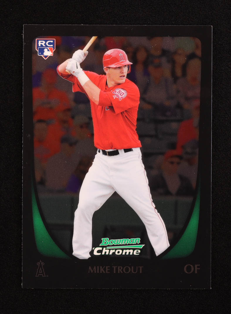 Mike Trout 2011 Bowman Chrome #175 RC at PristineAuction.com Mike Trout 2011 Bowman Chrome #175 RC at PristineAuction.com