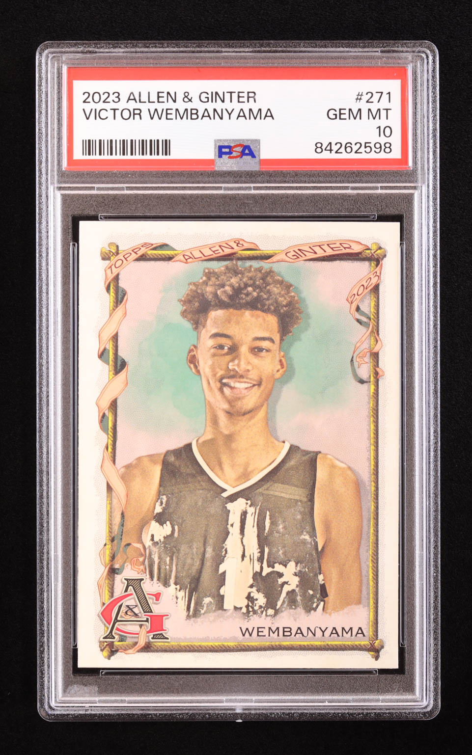 Victor Wembanyama 2023 Topps Allen and Ginter #271 RC (PSA 10) at PristineAuction.com Victor Wembanyama 2023 Topps Allen and Ginter #271 RC (PSA 10) at PristineAuction.com