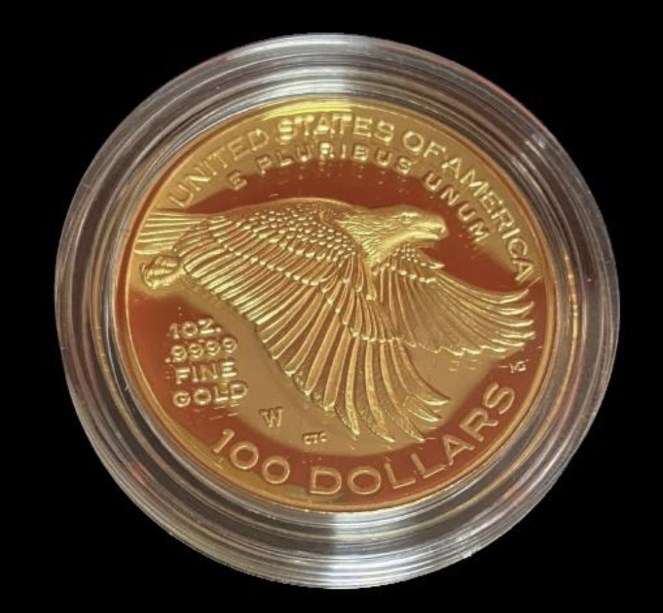 1 Oz .9999 Fine Gold 2017 American Liberty 225th Anniversary $100 Gold Coin at PristineAuction.com 1 Oz .9999 Fine Gold 2017 American Liberty 225th Anniversary $100 Gold Coin at PristineAuction.com