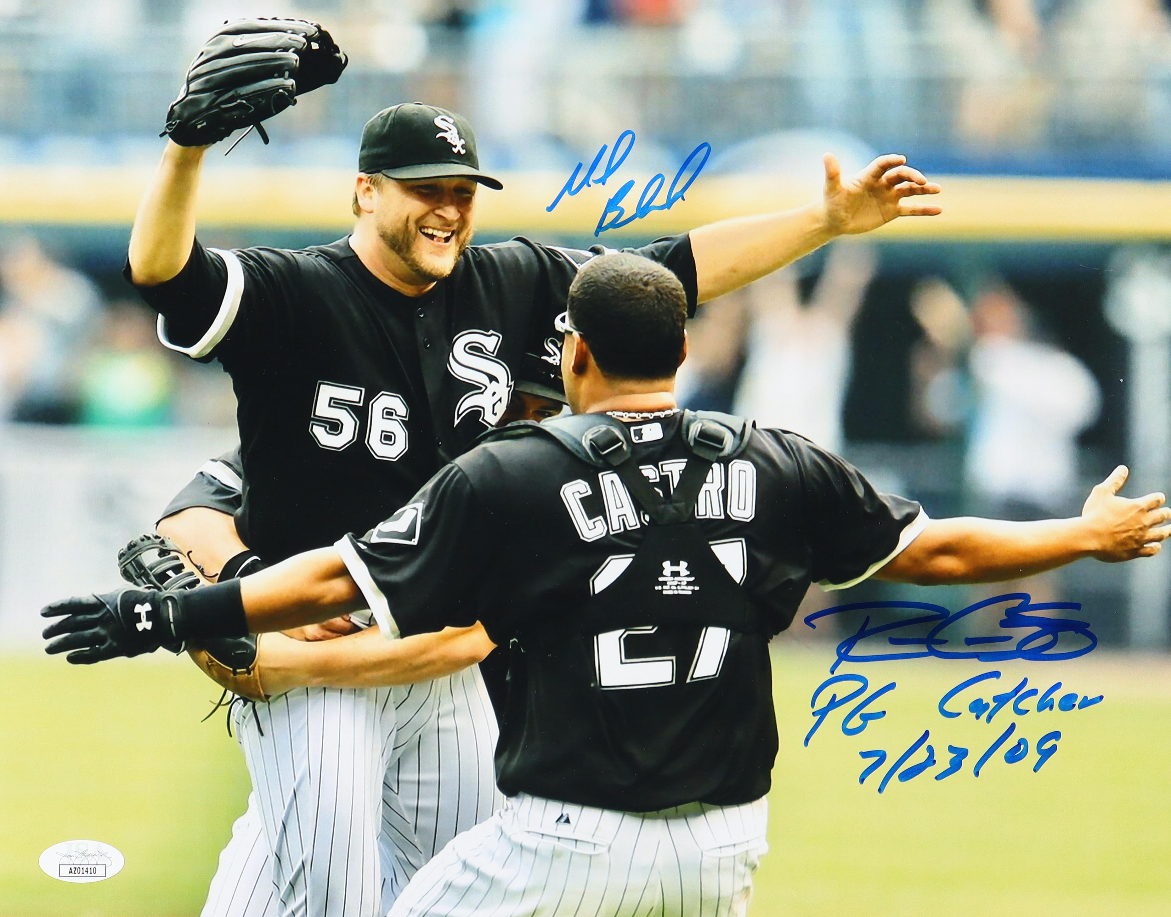Mark Buehrle & Ramon Castro Signed White Sox 11x14 Photo Inscribed "PG Catcher 7/23/09" (JSA) at PristineAuction.com Mark Buehrle & Ramon Castro Signed White Sox 11x14 Photo Inscribed "PG Catcher 7/23/09" (JSA) at PristineAuction.com