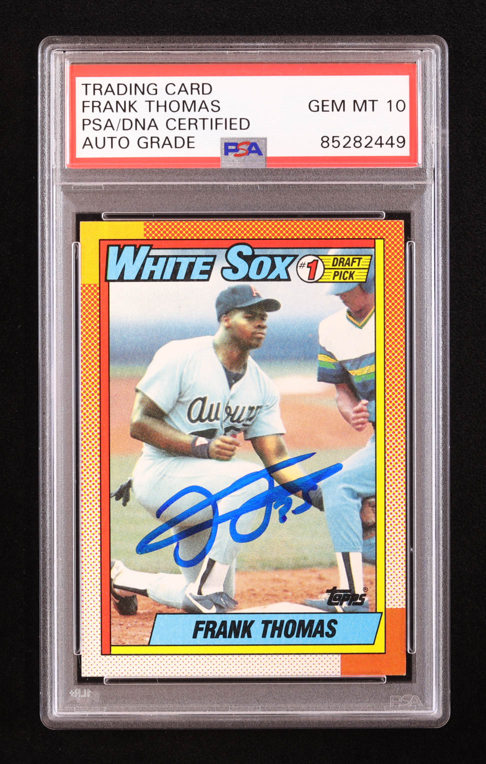 Frank Thomas Signed 1990 Topps #414B RC (PSA | Auto 10) at PristineAuction.com Frank Thomas Signed 1990 Topps #414B RC (PSA | Auto 10) at PristineAuction.com