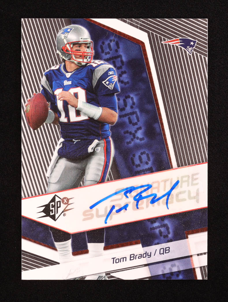 Tom Brady 2008 SPx Signature Supremacy #SSTB at PristineAuction.com Tom Brady 2008 SPx Signature Supremacy #SSTB at PristineAuction.com