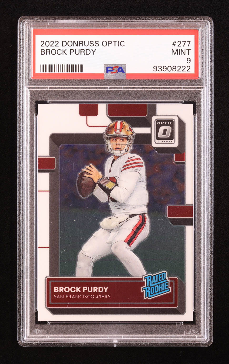 Brock Purdy 2022 Donruss Optic #277 RR RC (PSA 9) at PristineAuction.com Brock Purdy 2022 Donruss Optic #277 RR RC (PSA 9) at PristineAuction.com