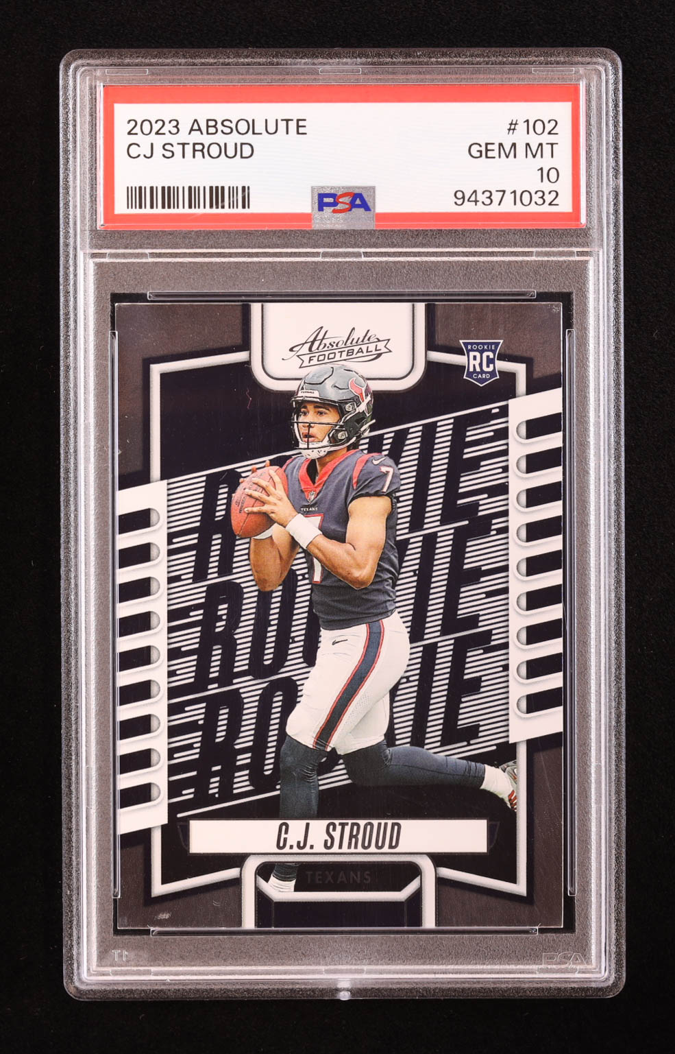 CJ Stroud 2023 Absolute #102 RC (PSA 10) at PristineAuction.com CJ Stroud 2023 Absolute #102 RC (PSA 10) at PristineAuction.com