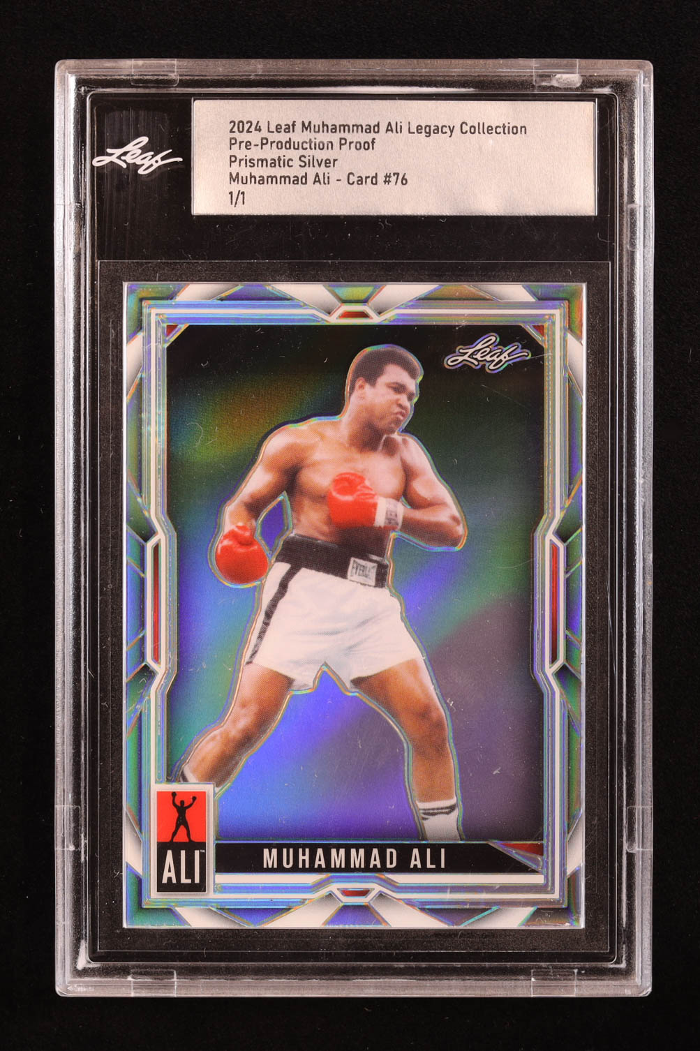Muhammad Ali 2024 Leaf Muhammad Ali Legacy Collection Prismatic Silver ...