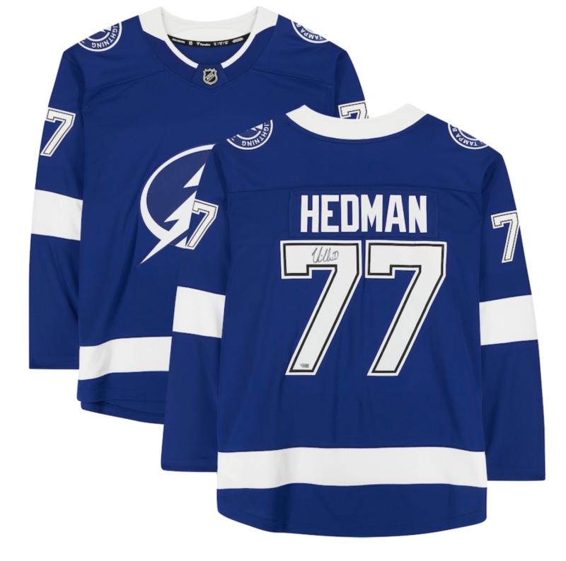 Victor Hedman Signed Lightning Authentic Fanatics Jersey (Fanatics) at PristineAuction.com Victor Hedman Signed Lightning Authentic Fanatics Jersey (Fanatics) at PristineAuction.com