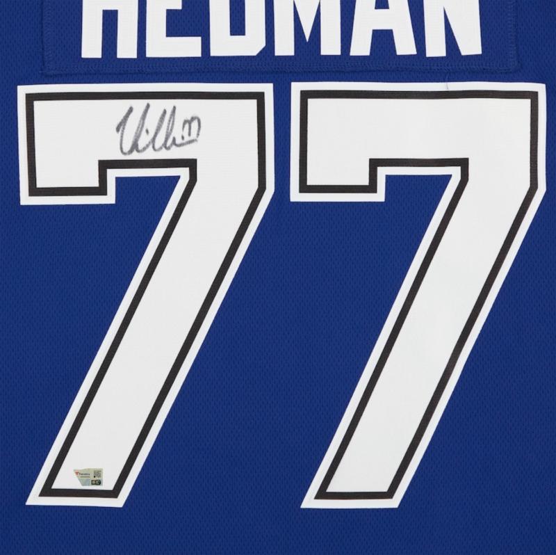 Victor Hedman Signed Lightning Authentic Fanatics Jersey (Fanatics) at PristineAuction.com Victor Hedman Signed Lightning Authentic Fanatics Jersey (Fanatics) at PristineAuction.com
