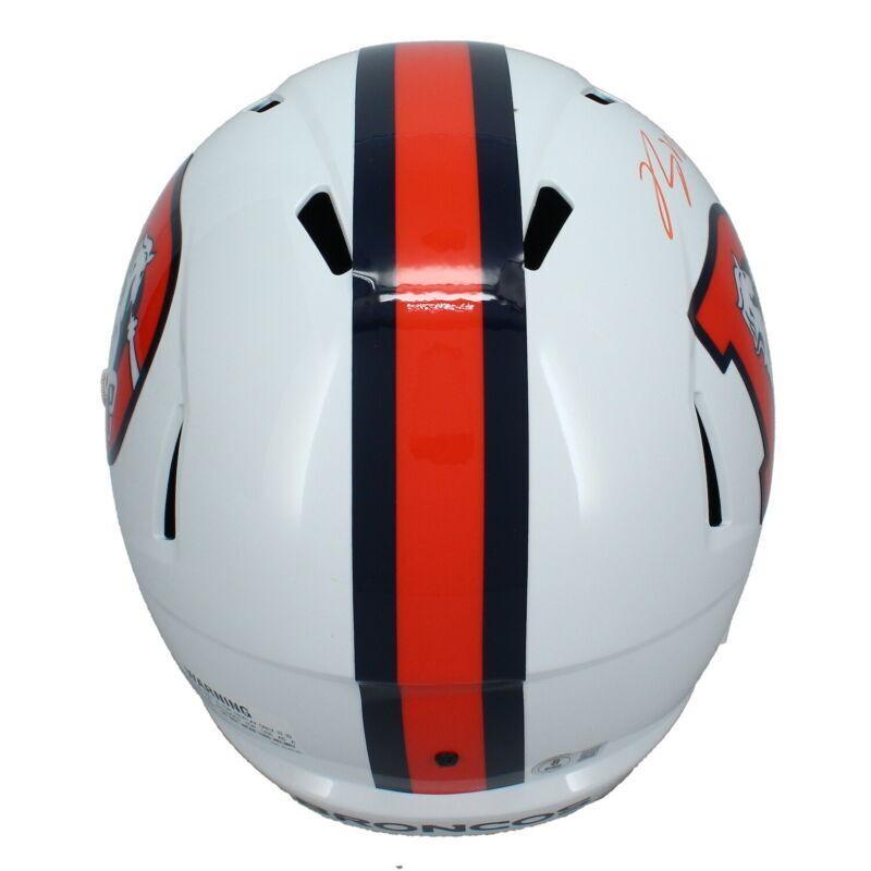 Bo Nix Signed Broncos Full-Size Alternate Speed Helmet (Beckett) at PristineAuction.com Bo Nix Signed Broncos Full-Size Alternate Speed Helmet (Beckett) at PristineAuction.com