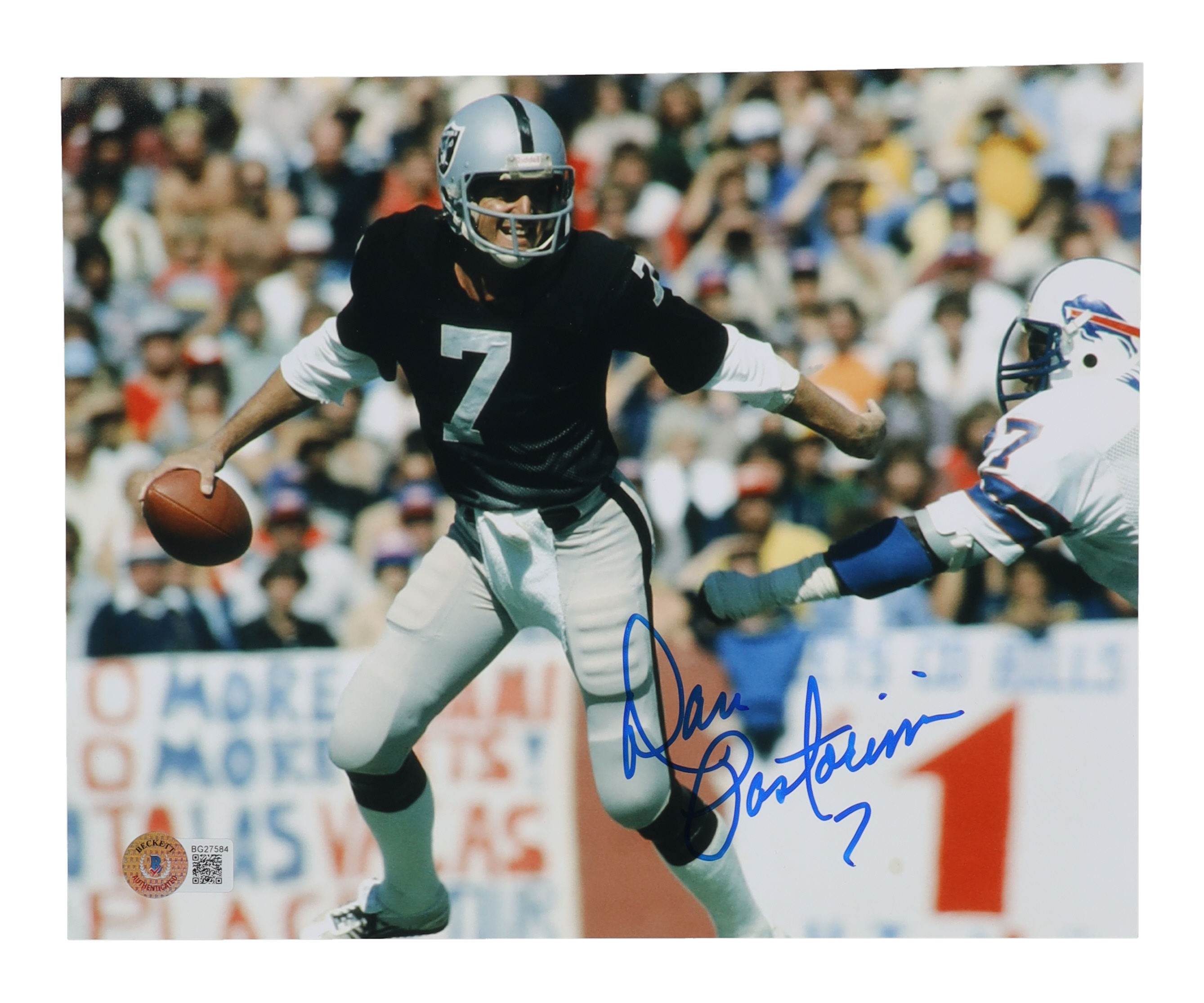 Dan Pastorini Signed Raiders 8x10 Photo (Beckett) at PristineAuction.com Dan Pastorini Signed Raiders 8x10 Photo (Beckett) at PristineAuction.com