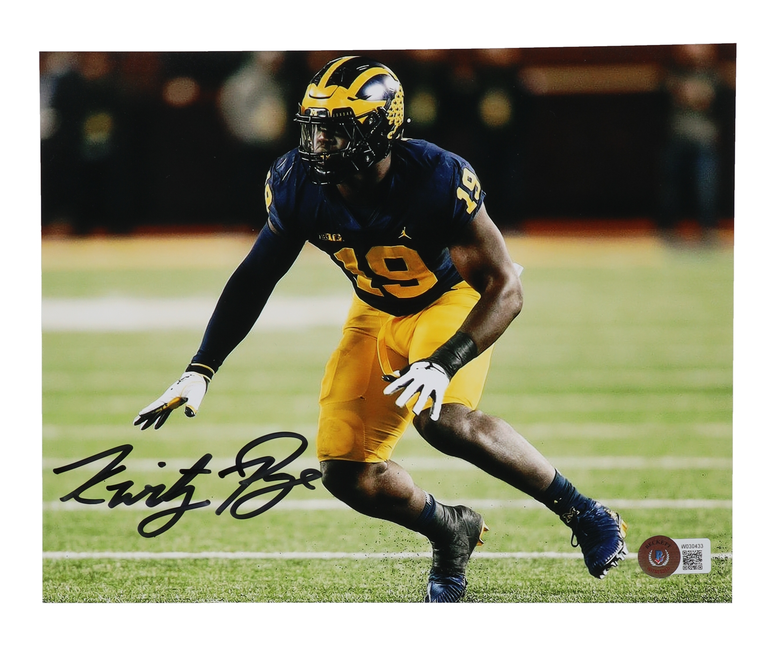 Kwity Paye Signed Michigan Wolverines 8x10 Photo (Beckett) at PristineAuction.com Kwity Paye Signed Michigan Wolverines 8x10 Photo (Beckett) at PristineAuction.com