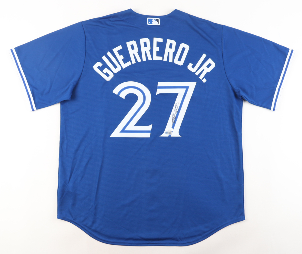 Vladimir Guerrero Jr. Signed Blue Jays Jersey (JSA & Guerrero Jr.) at PristineAuction.com Vladimir Guerrero Jr. Signed Blue Jays Jersey (JSA & Guerrero Jr.) at PristineAuction.com