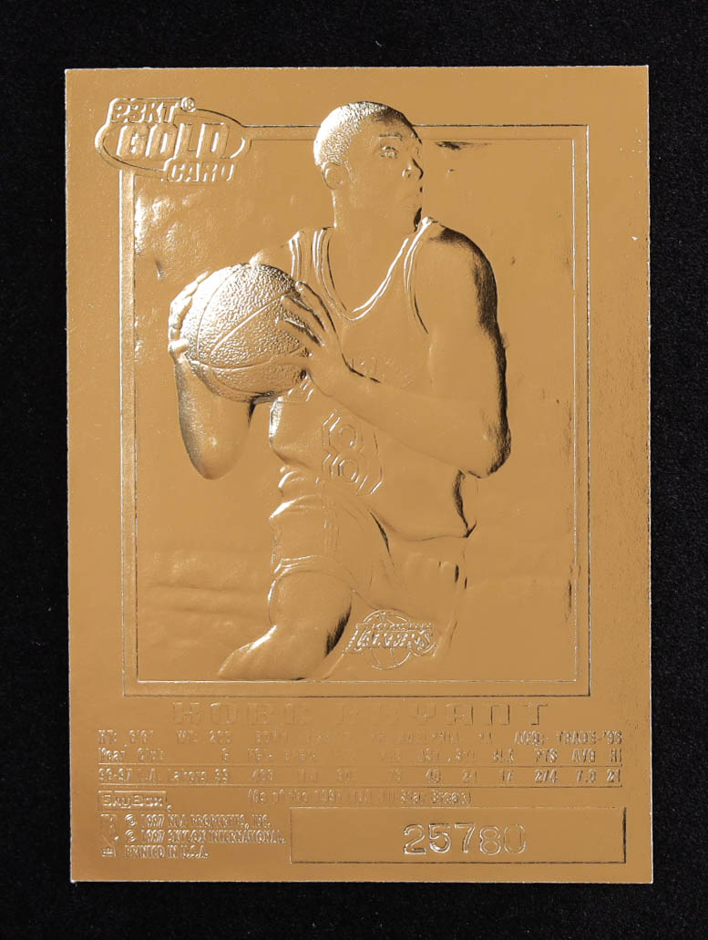 Kobe Bryant 1996-97 Skybox EX-2000 Purple Signature 23Kt Gold RC at PristineAuction.com Kobe Bryant 1996-97 Skybox EX-2000 Purple Signature 23Kt Gold RC at PristineAuction.com