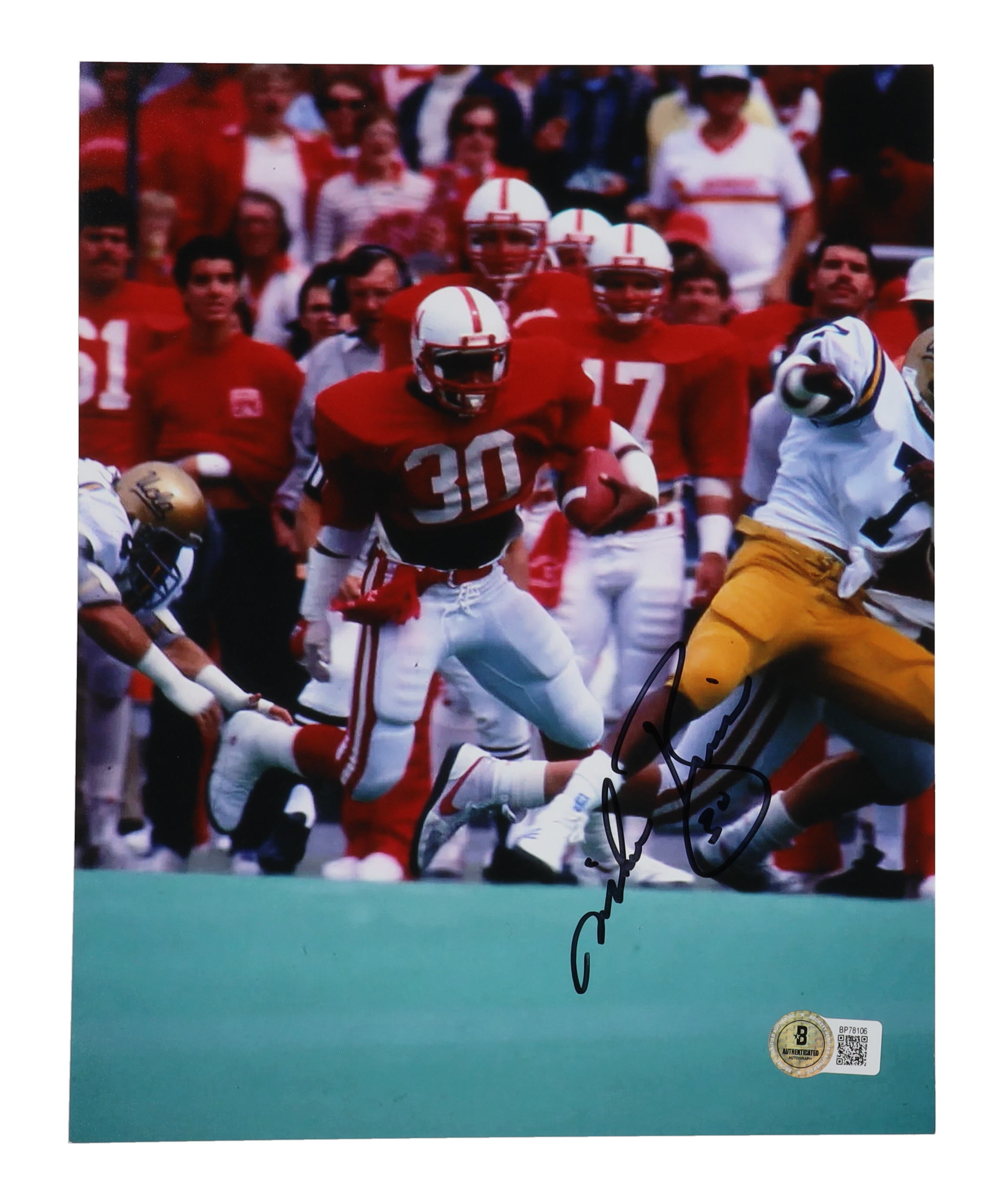 Mike Rozier Signed Nebraska Cornhuskers 8x10 Photo (Beckett) at PristineAuction.com Mike Rozier Signed Nebraska Cornhuskers 8x10 Photo (Beckett) at PristineAuction.com