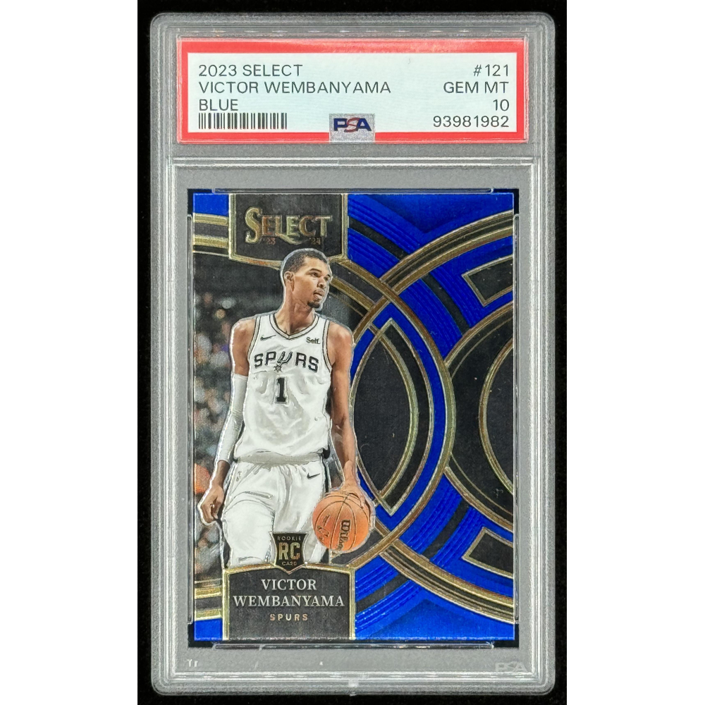 Victor Wembanyama 2023-24 Select Blue #121 RC (PSA 10) at PristineAuction.com