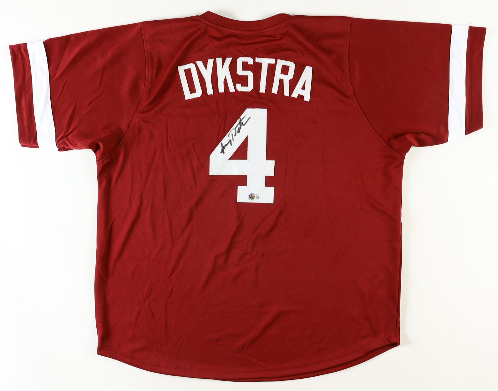 Lenny Dykstra Signed Jersey (Beckett) at PristineAuction.com Lenny Dykstra Signed Jersey (Beckett) at PristineAuction.com