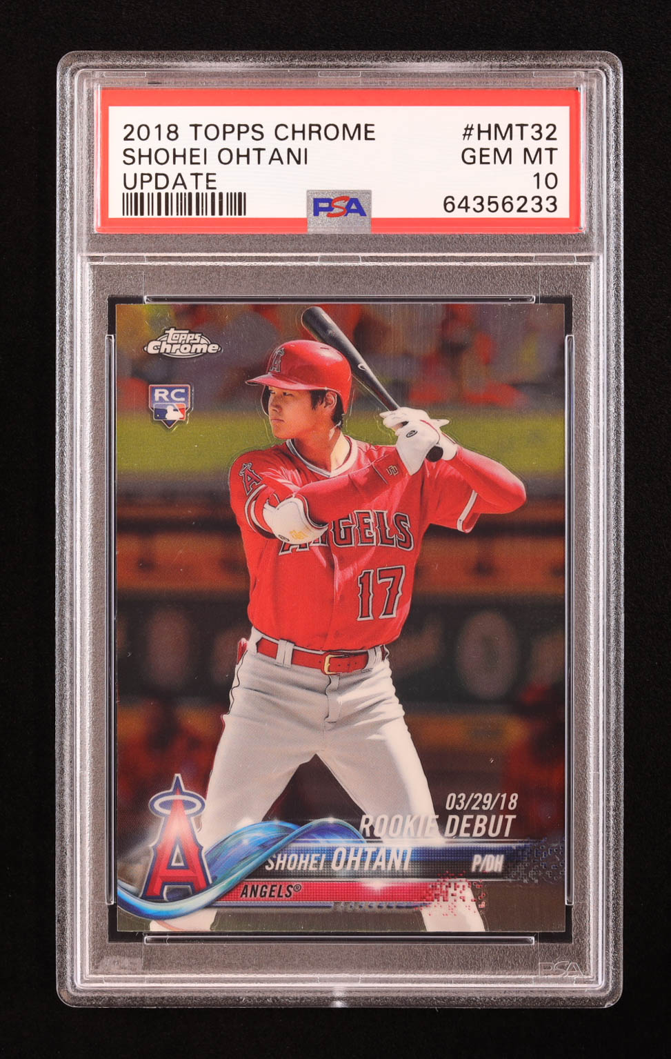 Shohei Ohtani 2018 Topps Chrome Update #HMT32 RD RC (PSA 10) at PristineAuction.com Shohei Ohtani 2018 Topps Chrome Update #HMT32 RD RC (PSA 10) at PristineAuction.com