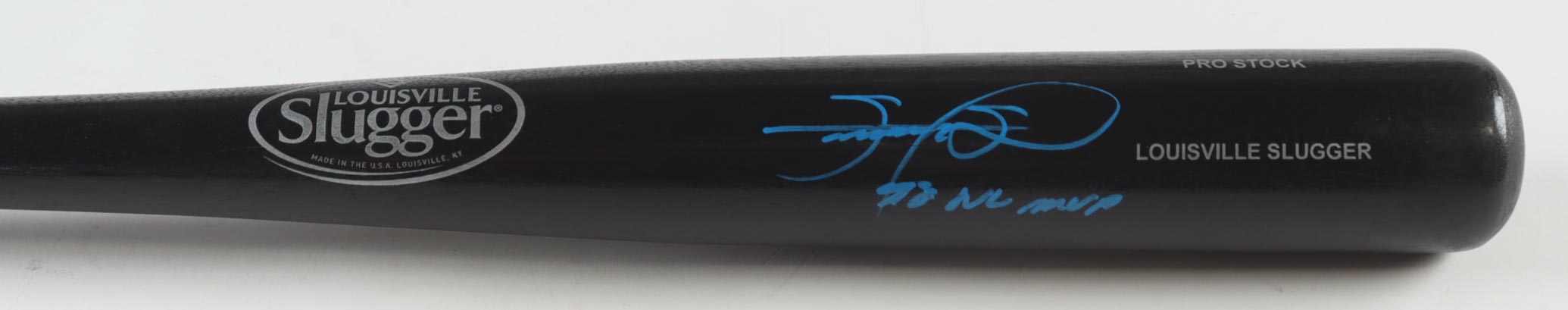 Sammy Sosa Signed Louisville Slugger Baseball Bat Inscribed "98 NL MVP" (JSA) at PristineAuction.com Sammy Sosa Signed Louisville Slugger Baseball Bat Inscribed "98 NL MVP" (JSA) at PristineAuction.com