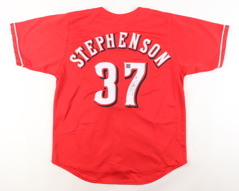 Tyler Stephenson Signed Jersey (Playball Ink) at PristineAuction.com Tyler Stephenson Signed Jersey (Playball Ink) at PristineAuction.com