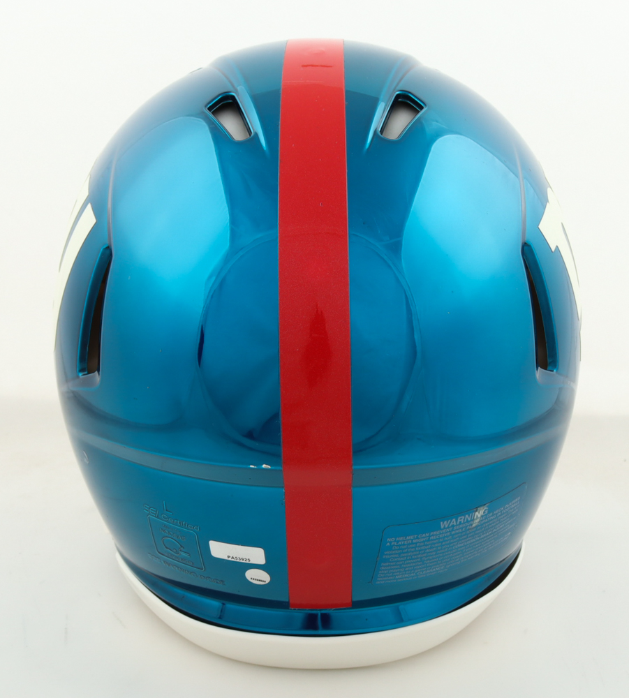 Saquon Barkley Signed Giants Full-Size Authentic On-Field Speed Helmet (Panini & Steiner) at PristineAuction.com Saquon Barkley Signed Giants Full-Size Authentic On-Field Speed Helmet (Panini & Steiner) at PristineAuction.com