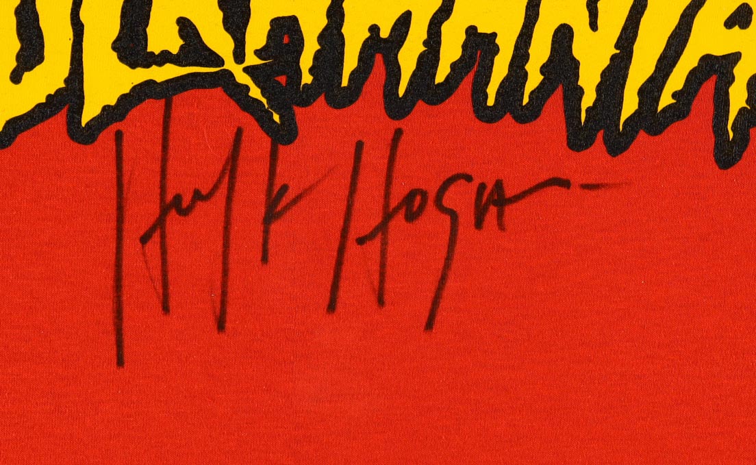 Hulk Hogan Signed Custom Framed "Hulkamania" T-Shirt (PSA & PIA) at PristineAuction.com Hulk Hogan Signed Custom Framed "Hulkamania" T-Shirt (PSA & PIA) at PristineAuction.com