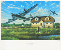 Ernest Bruce Signed "Tail End Charlie" 18x22 Lithograph By Stan Stokes With Inscription (AIV) at PristineAuction.com