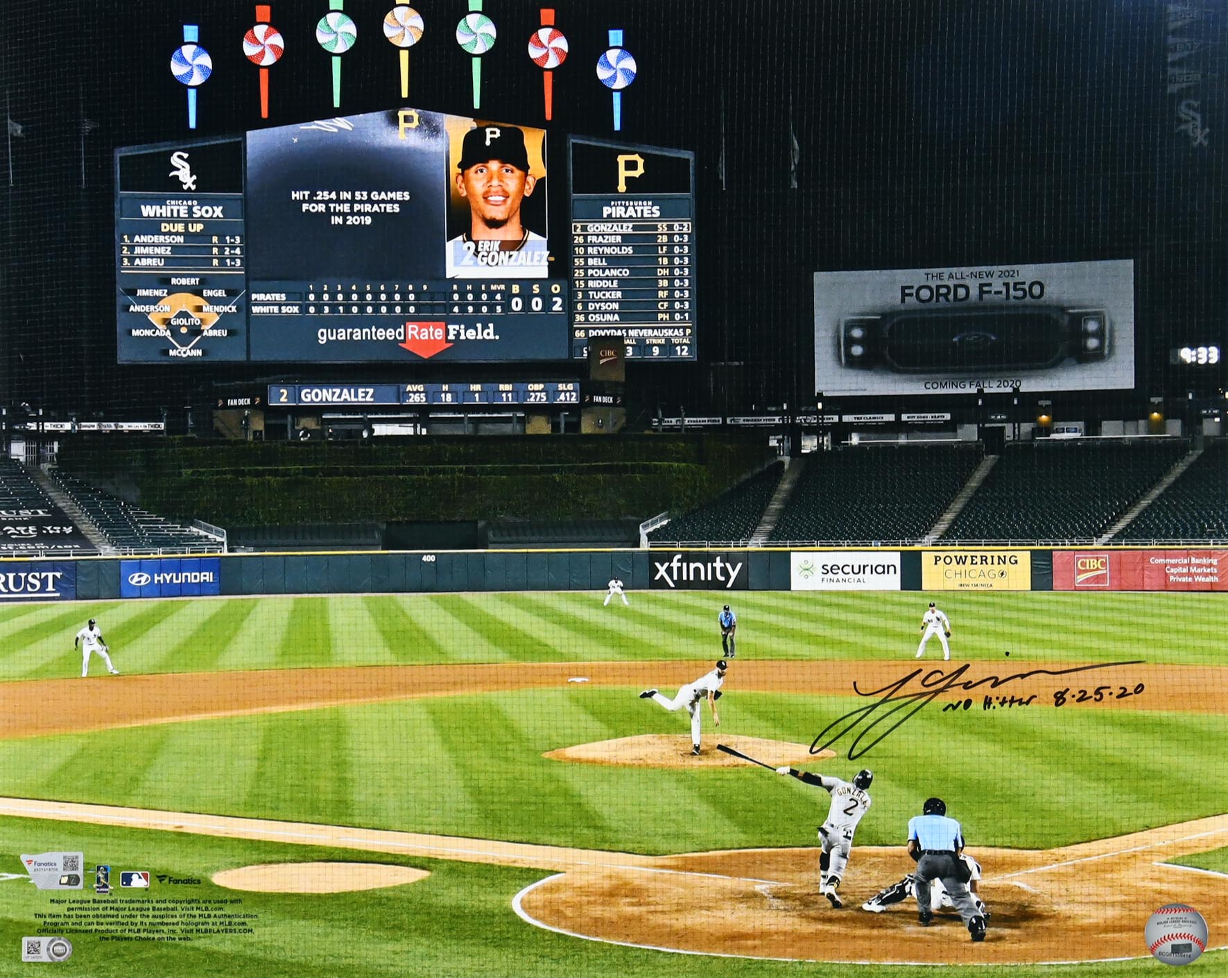 Lucas Giolito Signed White Sox 16x20 Photo Inscribed "No Hitter 8-25-20" (Fanatics & MLB) at PristineAuction.com Lucas Giolito Signed White Sox 16x20 Photo Inscribed "No Hitter 8-25-20" (Fanatics & MLB) at PristineAuction.com