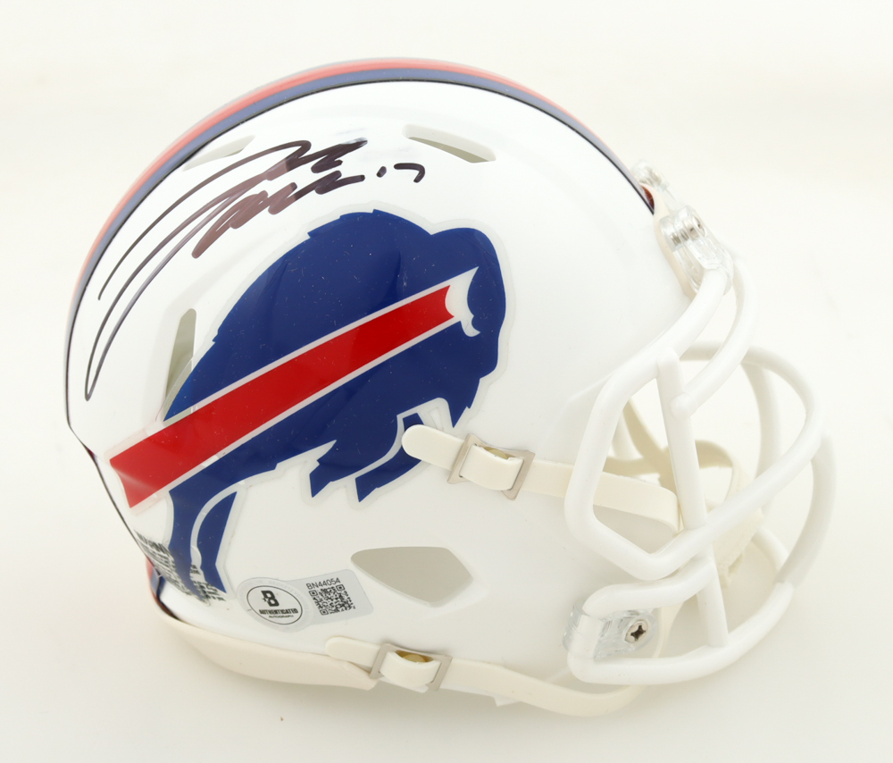 Josh Allen Signed Bills Speed Mini Helmet (Beckett) at PristineAuction.com Josh Allen Signed Bills Speed Mini Helmet (Beckett) at PristineAuction.com