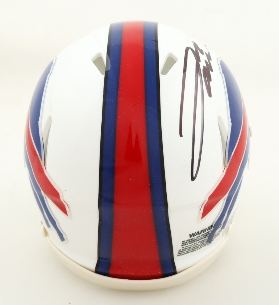 Josh Allen Signed Bills Speed Mini Helmet (Beckett) at PristineAuction.com Josh Allen Signed Bills Speed Mini Helmet (Beckett) at PristineAuction.com