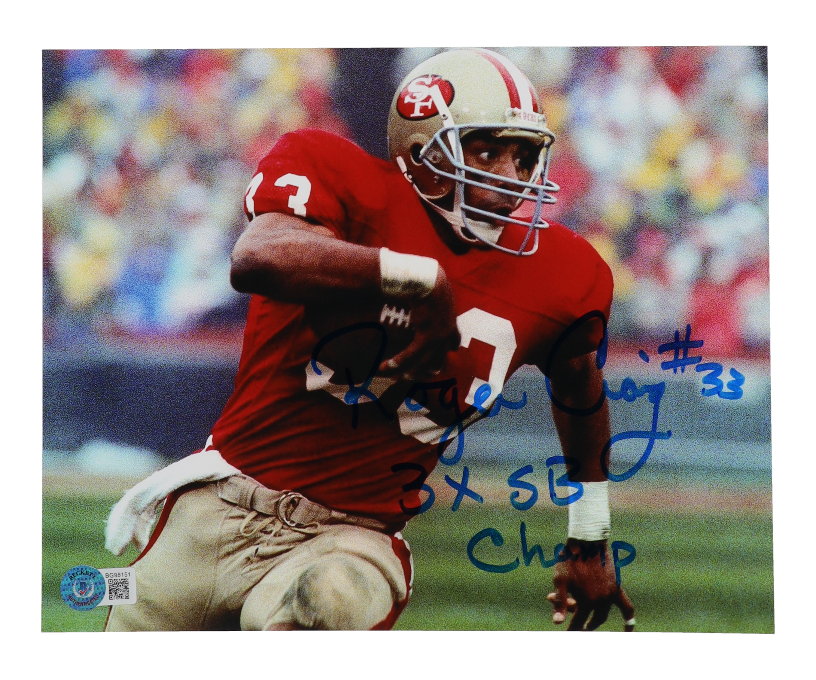 Roger Craig Signed 49ers 8x10 Photo Inscribed "3x SB Champ" (Beckett) at PristineAuction.com Roger Craig Signed 49ers 8x10 Photo Inscribed "3x SB Champ" (Beckett) at PristineAuction.com