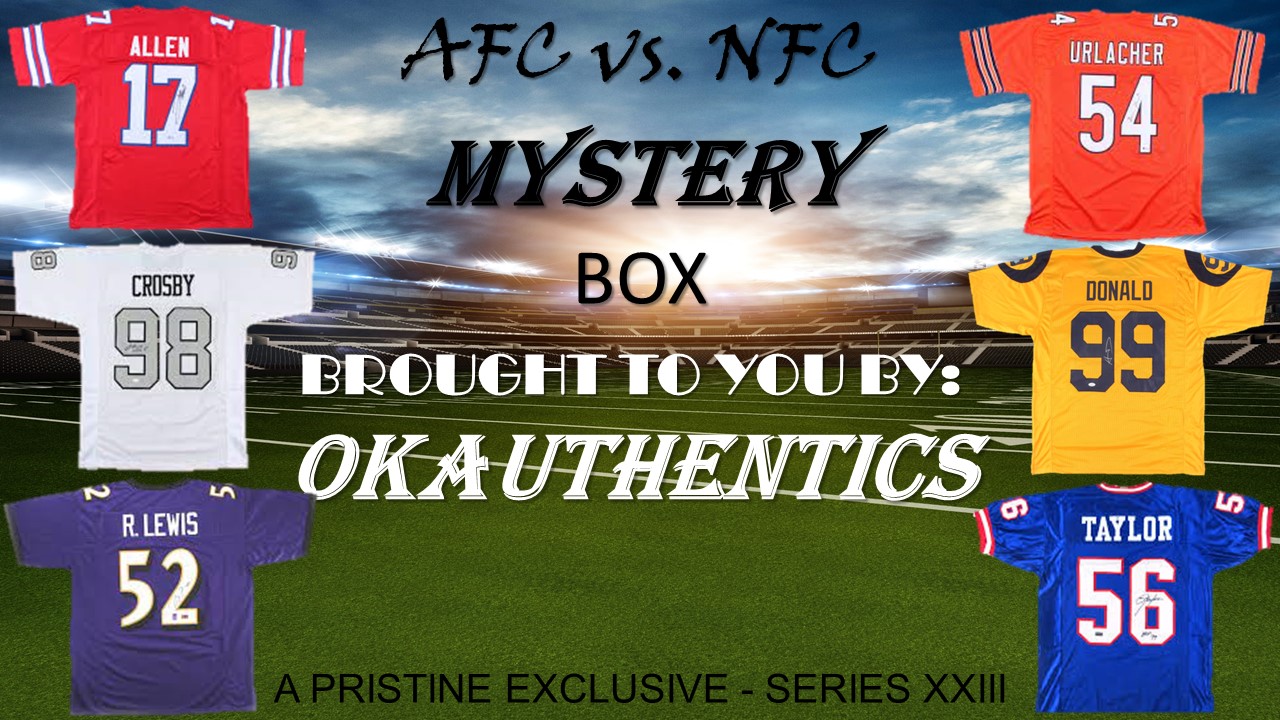 OKAUTHENTICS AFC vs NFC Jersey Mystery Box - Series XXIII at PristineAuction.com OKAUTHENTICS AFC vs NFC Jersey Mystery Box - Series XXIII at PristineAuction.com
