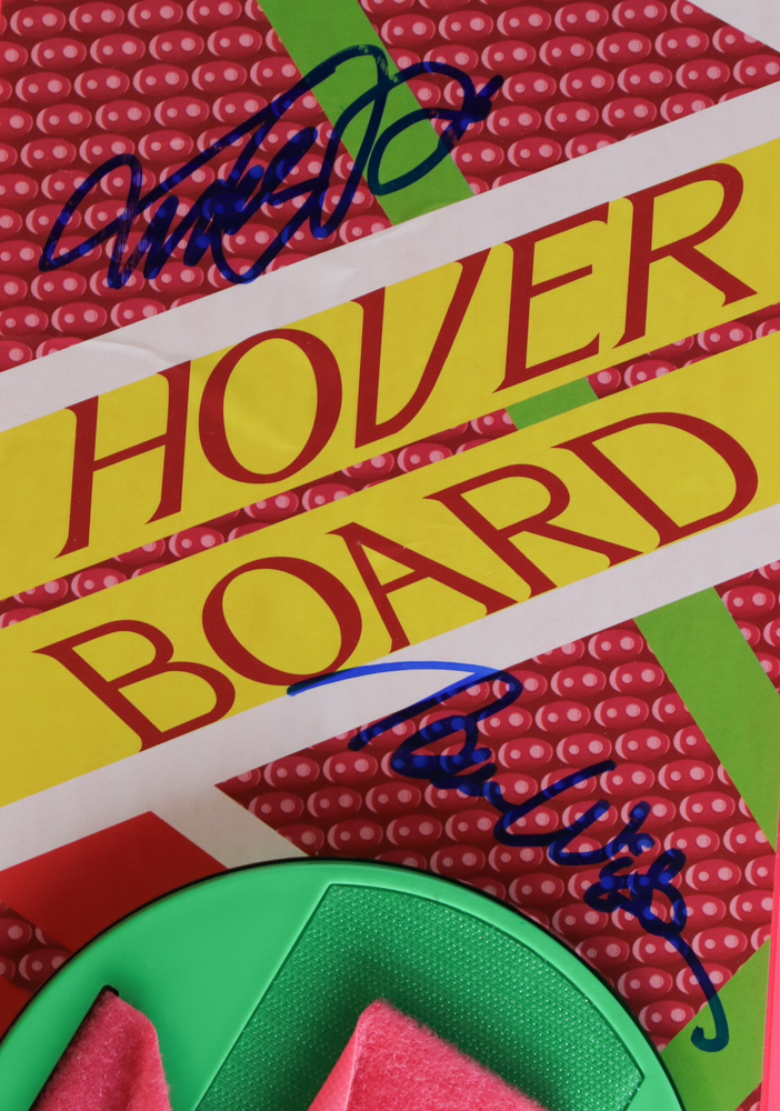 "Back To The Future Part II" Full-Size Hover Board Signed by (4) with Christopher Lloyd, Michael J Fox, Lea Thompson & Tom Wilson (Beckett & Fanatics) at PristineAuction.com "Back To The Future Part II" Full-Size Hover Board Signed by (4) with Christopher Lloyd, Michael J Fox, Lea Thompson & Tom Wilson (Beckett & Fanatics) at PristineAuction.com