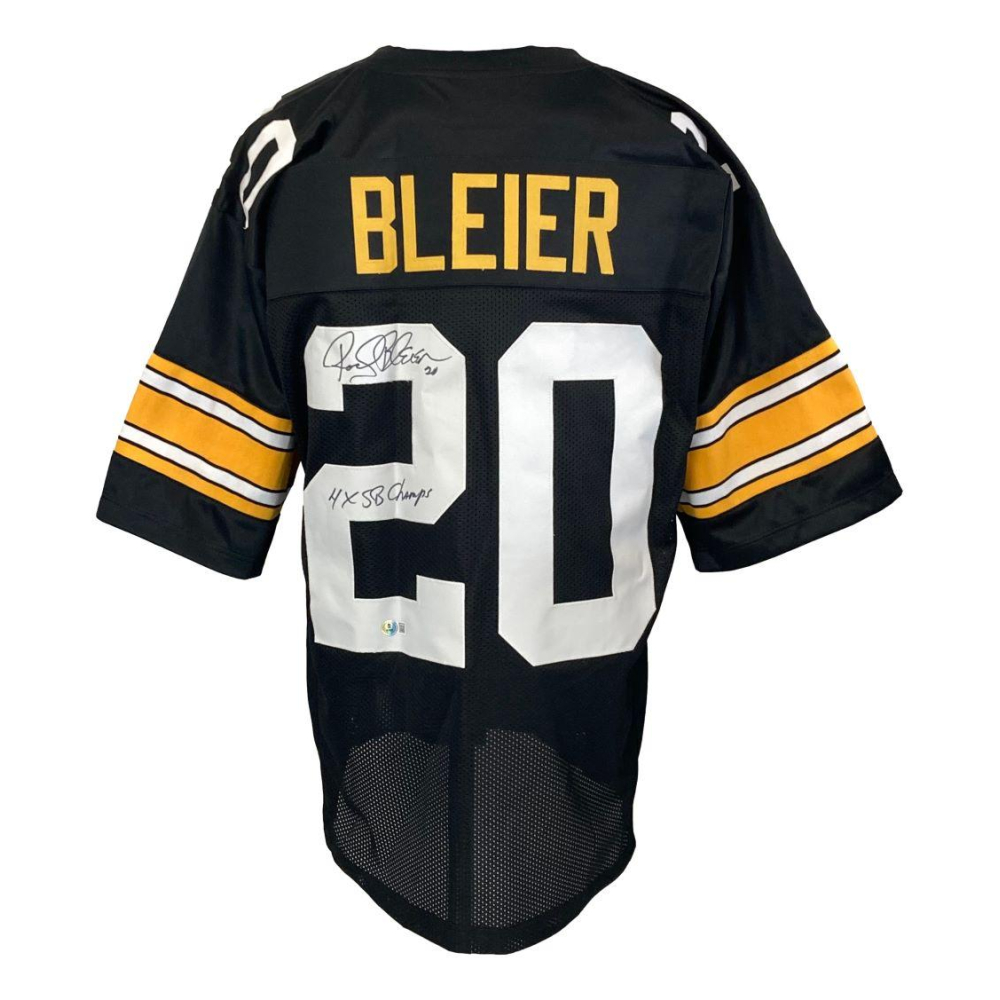 Rocky Bleier Signed Jersey Inscribed "4x SB Champs" (Beckett