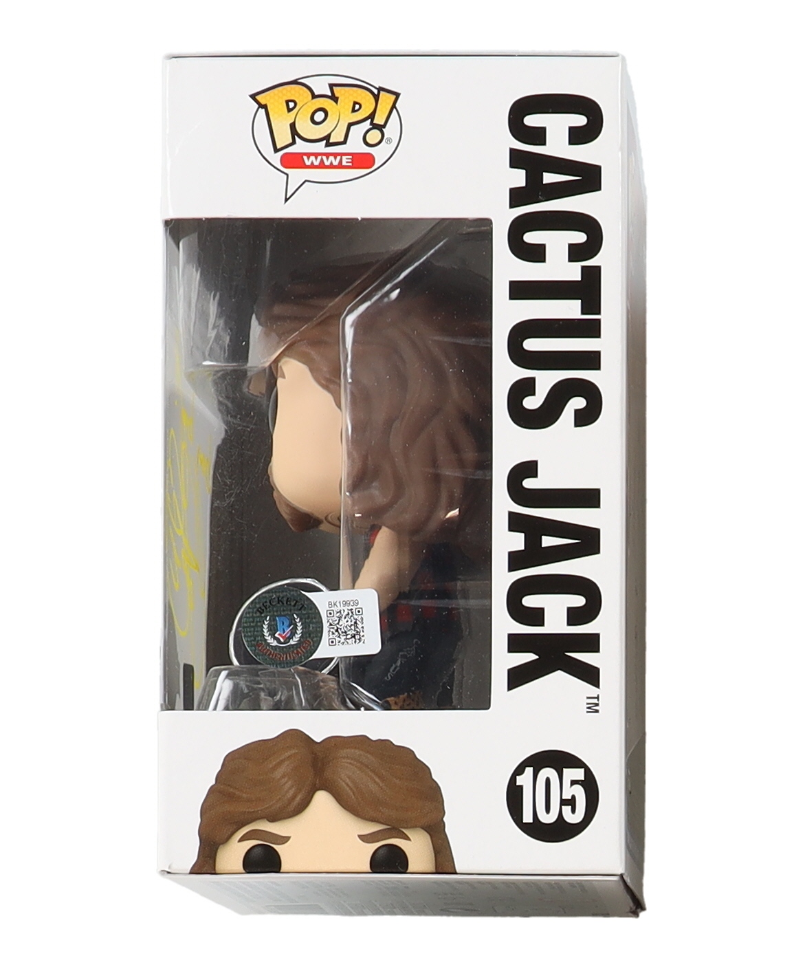 Mick Foley Signed "WWE" #105 Cactus Jack Funko Pop! Vinyl Figure Inscribed "Bang Bang!" (Beckett) at PristineAuction.com Mick Foley Signed "WWE" #105 Cactus Jack Funko Pop! Vinyl Figure Inscribed "Bang Bang!" (Beckett) at PristineAuction.com