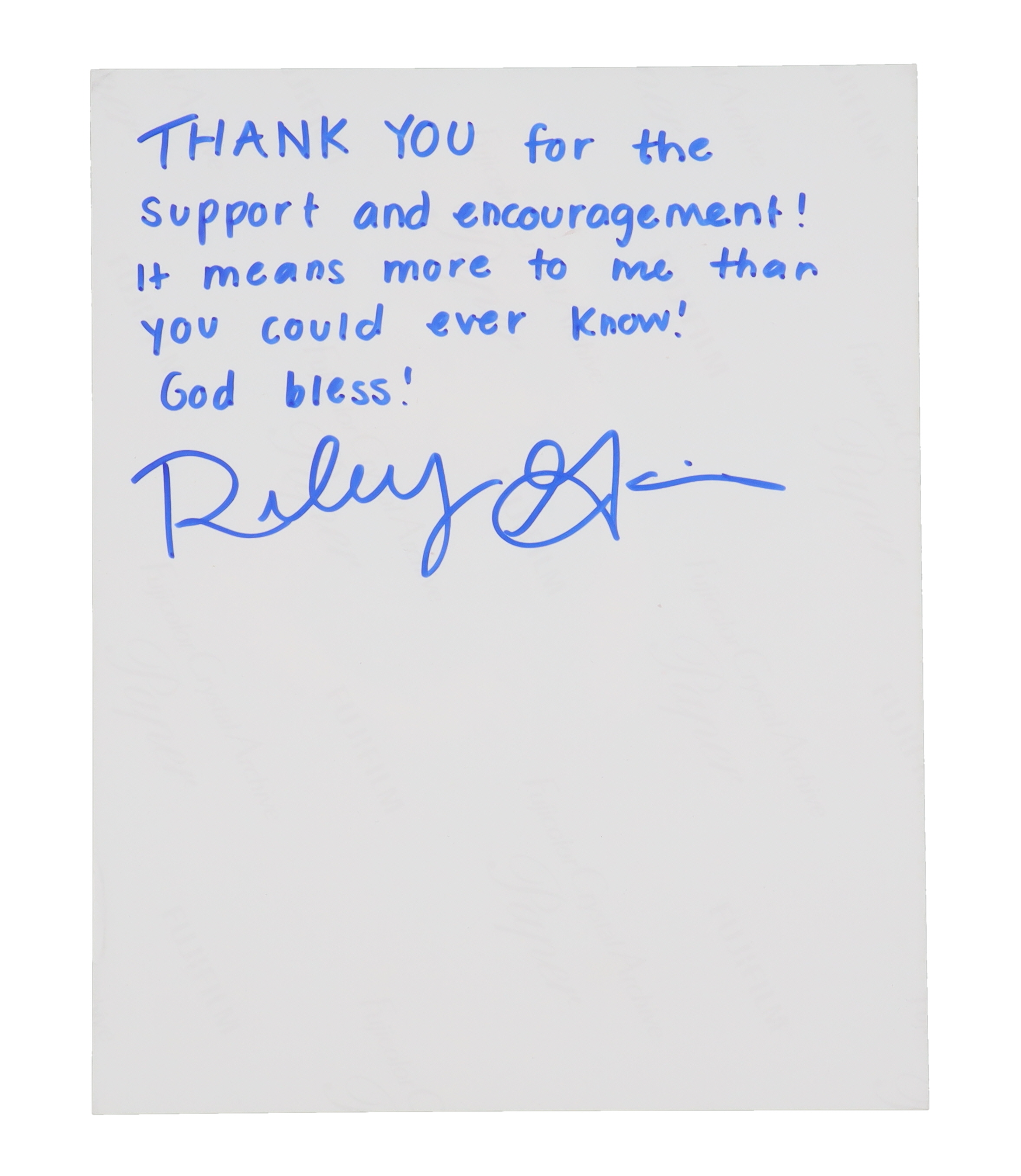 Riley Gaines Twice-Signed University of Kentucky 8x10 Photo With Extensive Inscription (Beckett) at PristineAuction.com Riley Gaines Twice-Signed University of Kentucky 8x10 Photo With Extensive Inscription (Beckett) at PristineAuction.com