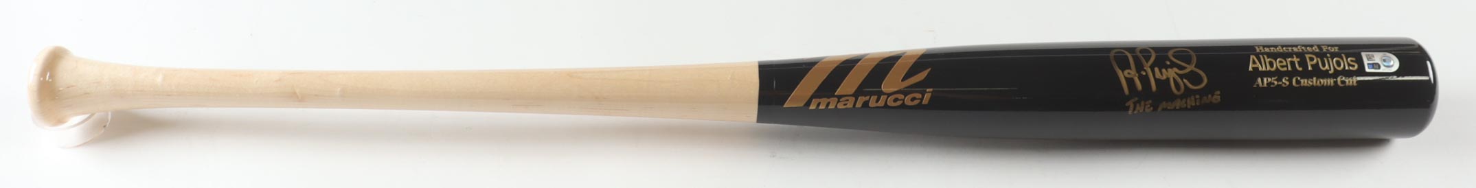 Albert Pujols Signed Marucci Player Model Bat Inscribed "The Machine" (MLB & Fanatics) at PristineAuction.com Albert Pujols Signed Marucci Player Model Bat Inscribed "The Machine" (MLB & Fanatics) at PristineAuction.com